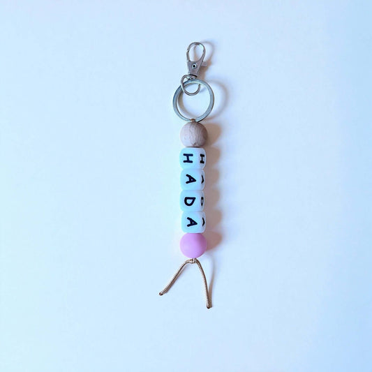 Llavero Rosa Chicle  personalizado Nenina & Co