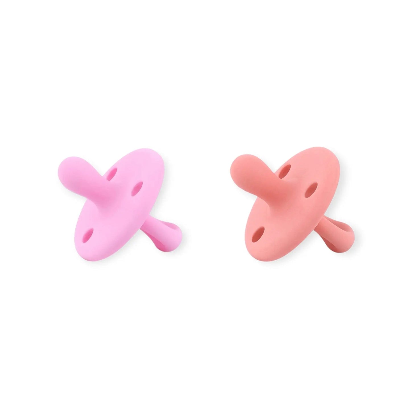 Kit 2 Chupetes Clásicos para Bebé Rosa Chicle y Rosa | Silicona Orgánica Nenina & Co