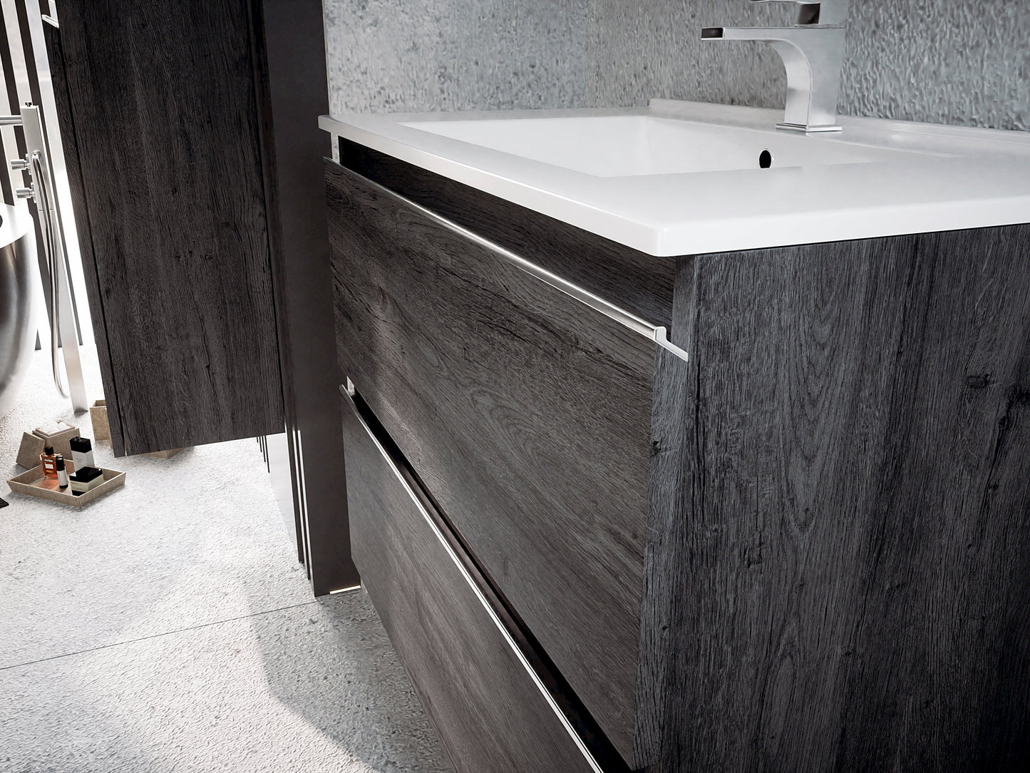 BATHME MADISON TOP Mueble de Baño con Lavabo Ebony