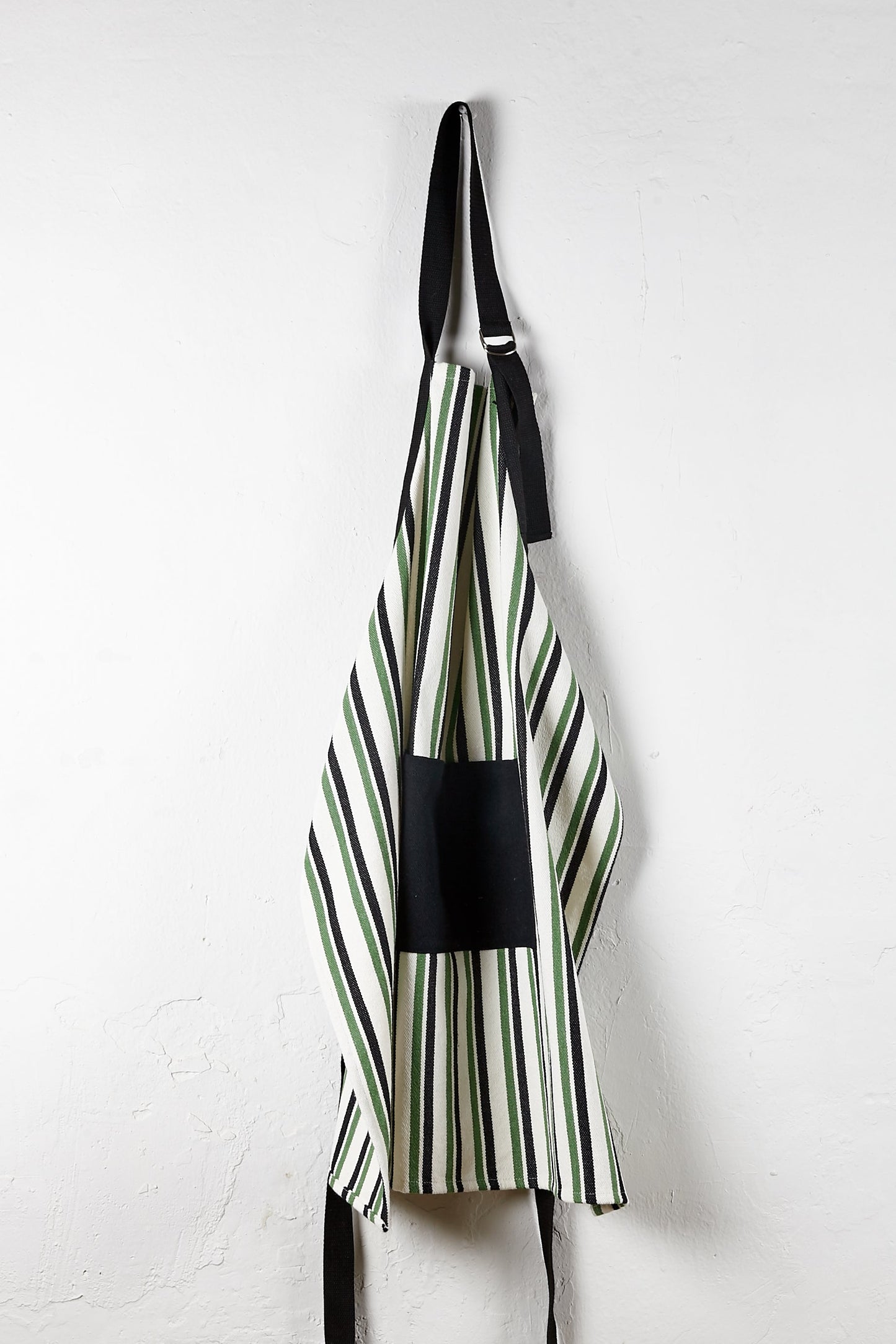 Delantal Loneta Verde Negro Ajustable