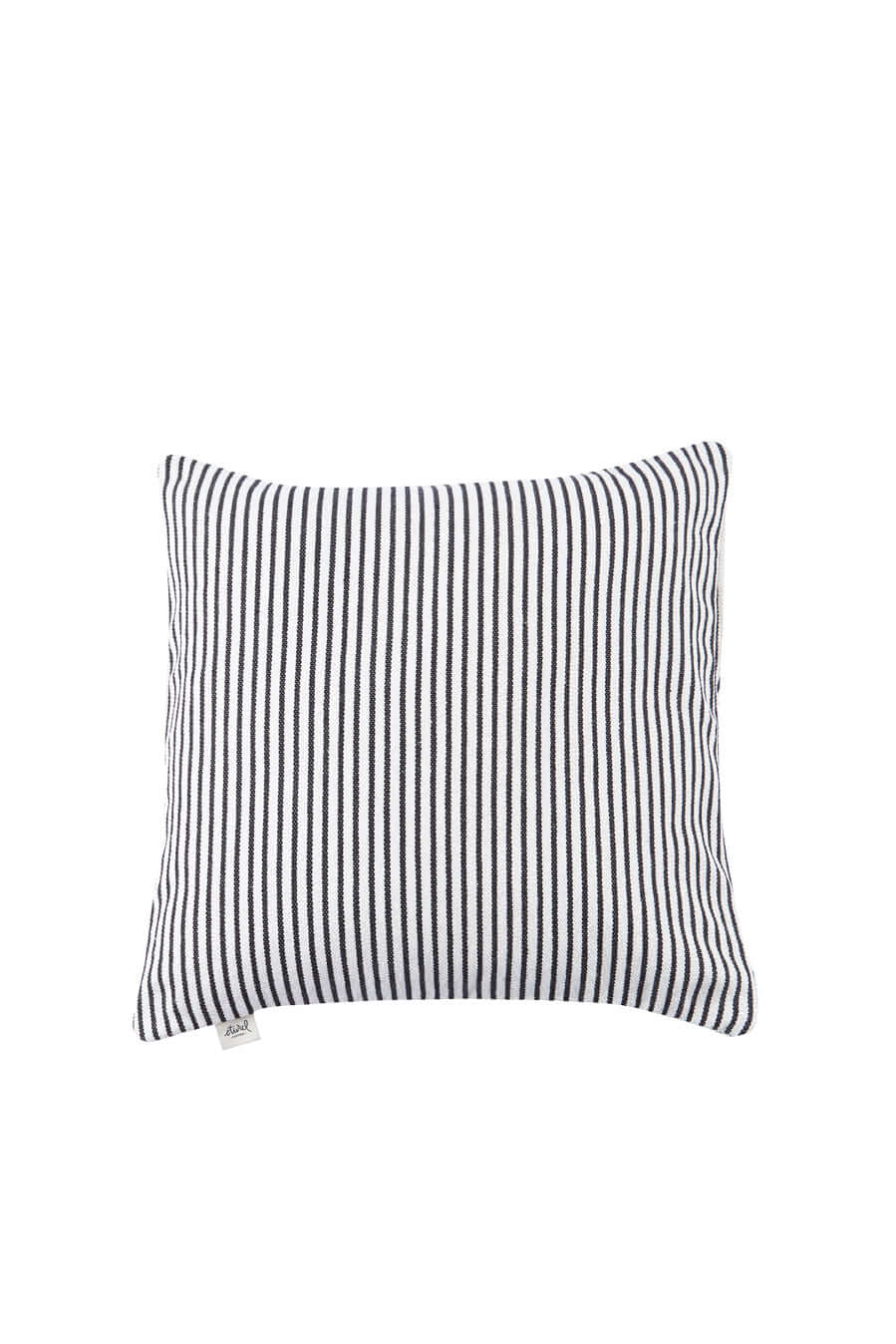 Funda cojín loneta estribera blanco y negro 50cmx50cm