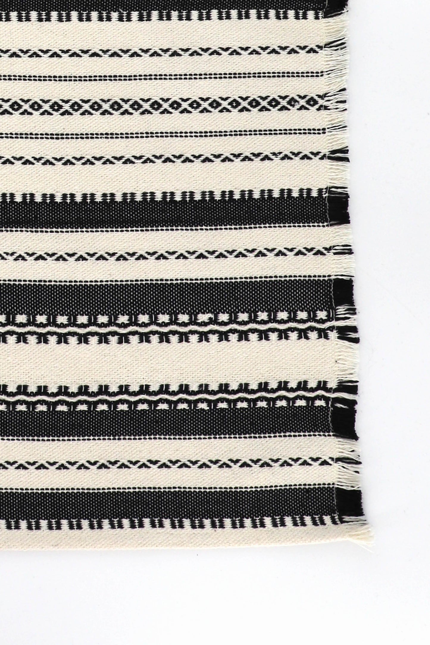 Mantel individual alpujarra blanco y negro (pack de 2)