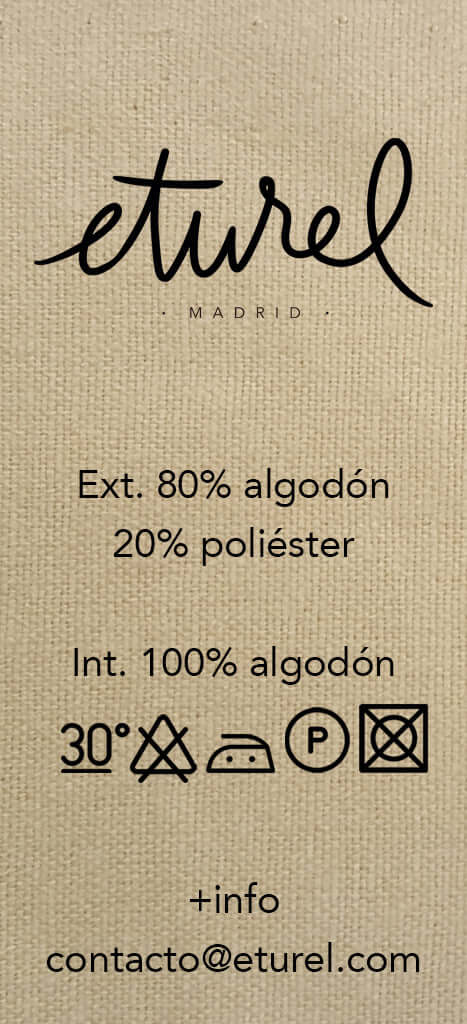 Funda cojín loneta azul 45cmx45cm