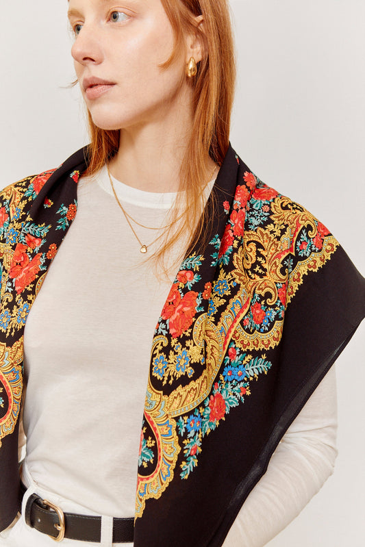 Pañuelo portugués cadena negro