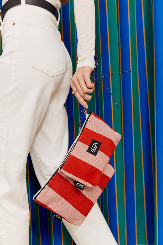 Neceser/estuche lona toldo rojo