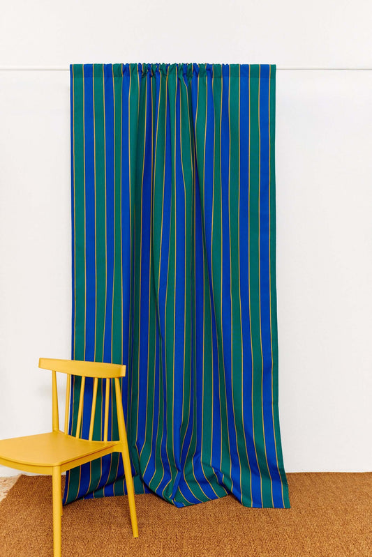 Cortina lona toldo rayas