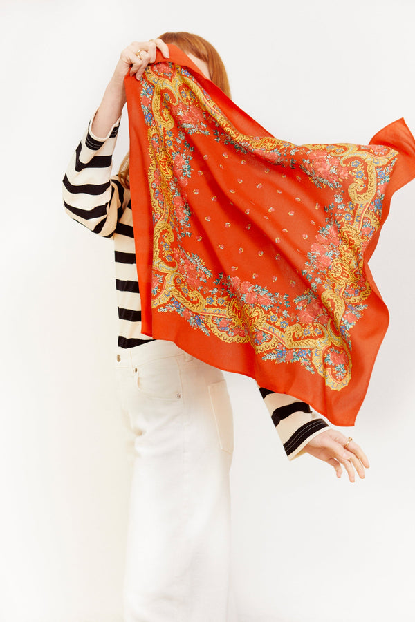 Pañuelo portugués cadena rojo