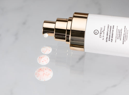 Gentle Face Scrub - Hyaluronic Acid & Jojoba Beads Exfoliator for All Skin Types