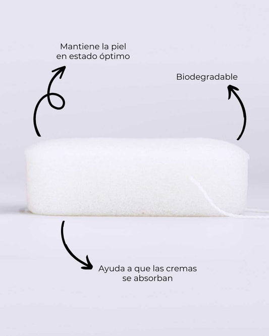 Esponja Konjac Corporal Purificante Natural