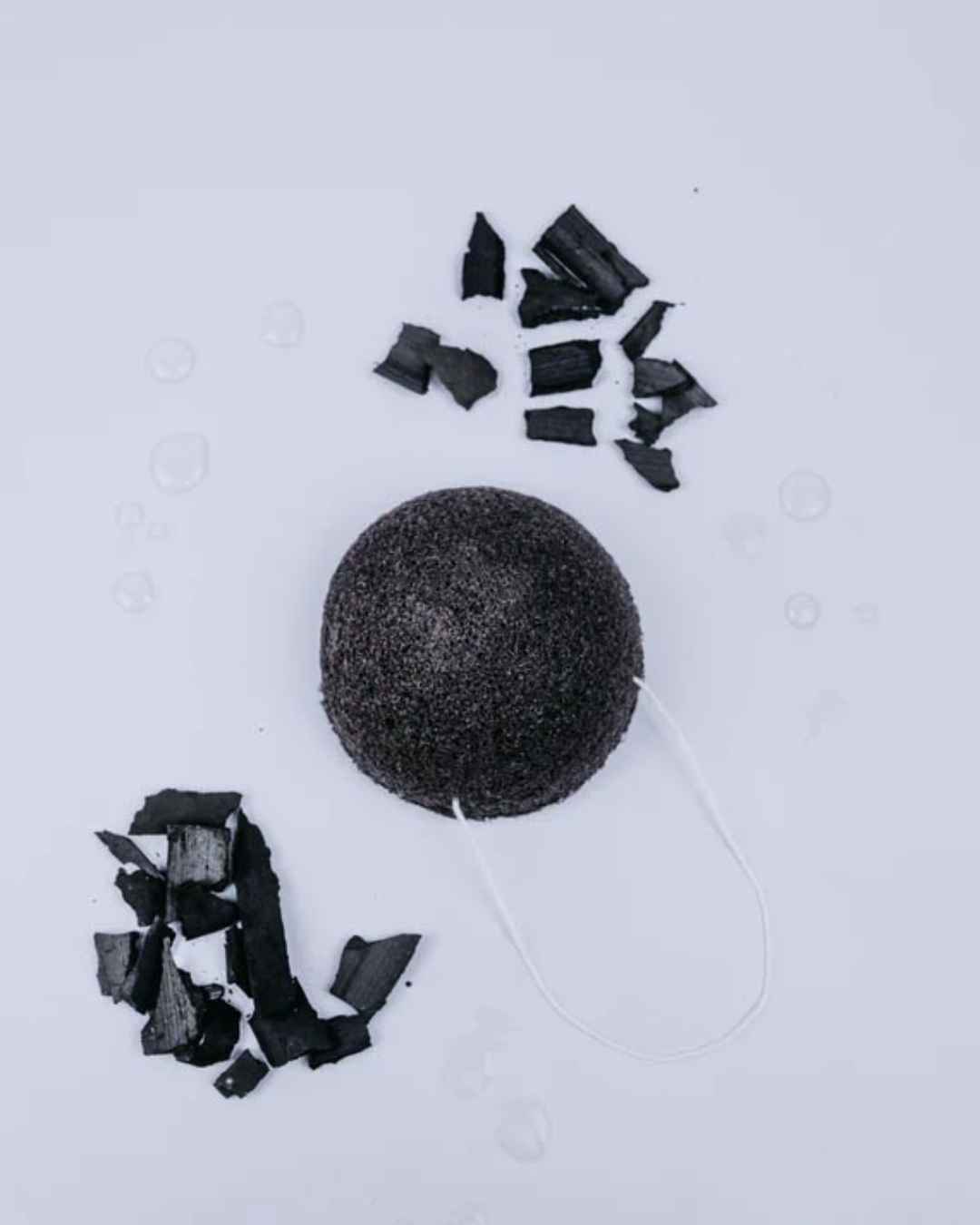 Esponja Konjac Facial Piel Grasa con Carbón