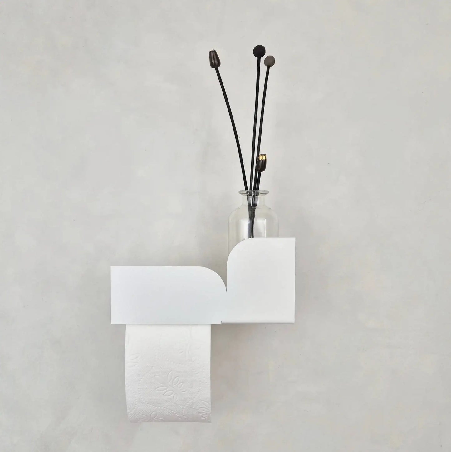 Estantería de pared metálica Torino – repisa flotante para baño