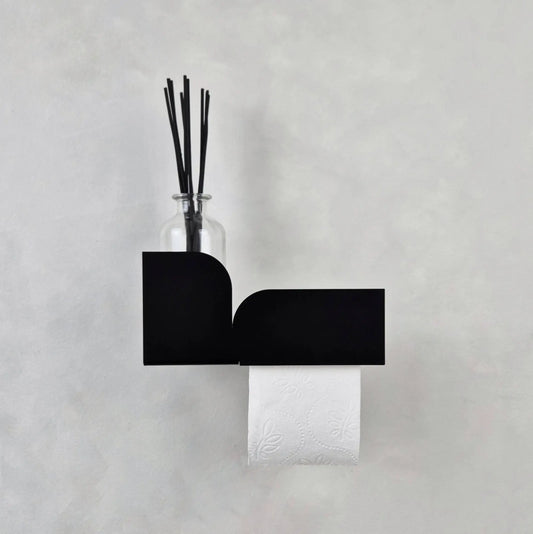 Estantería de pared metálica Torino – repisa flotante para baño