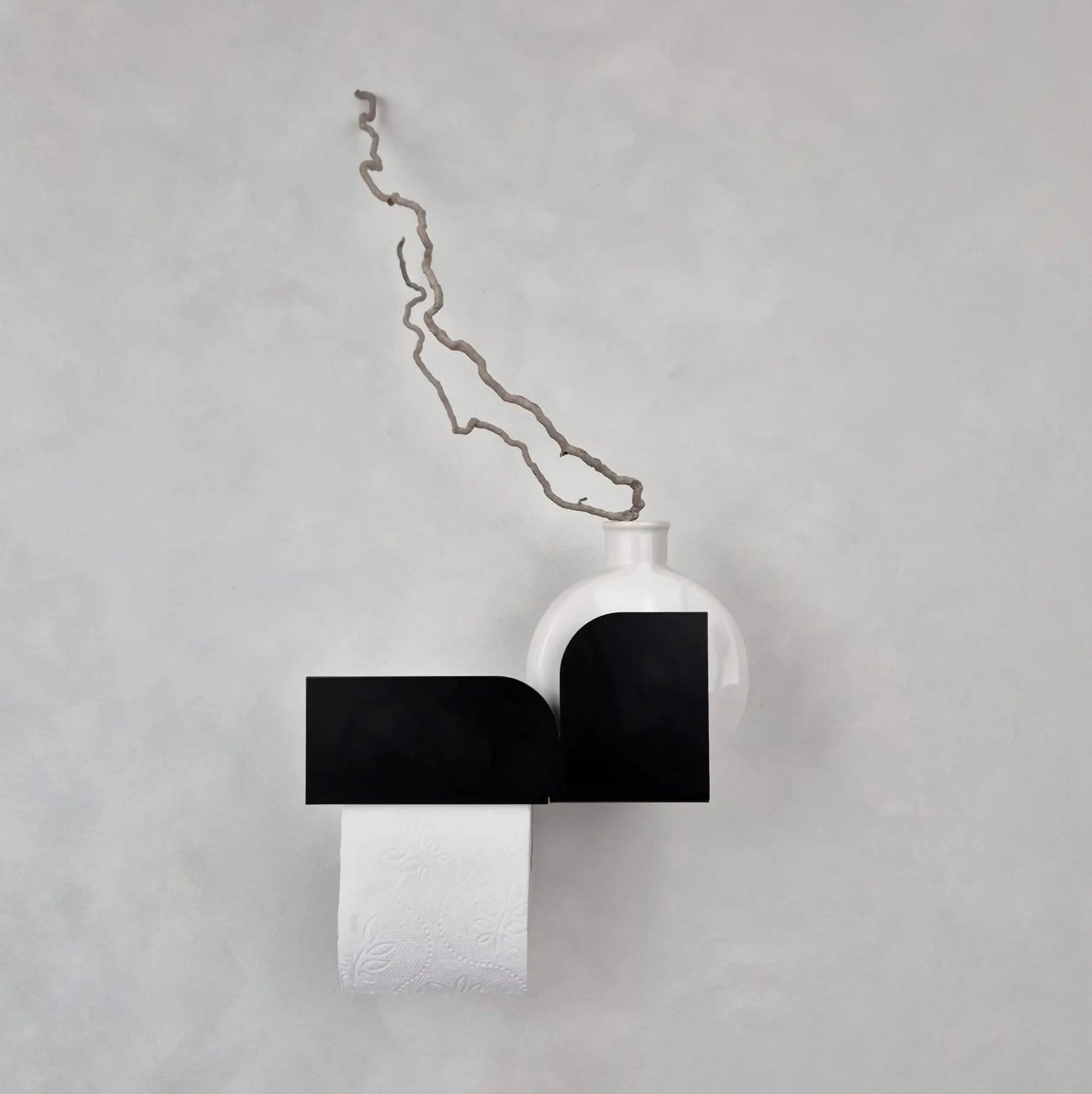 Estantería de pared metálica Torino – repisa flotante para baño