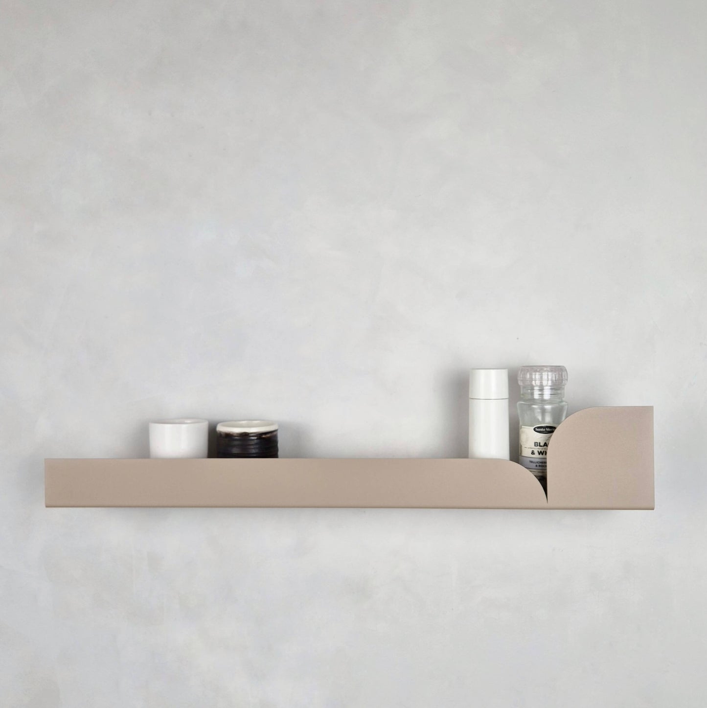 Estantería de pared metálica Torino grande – repisa flotante 60 cm