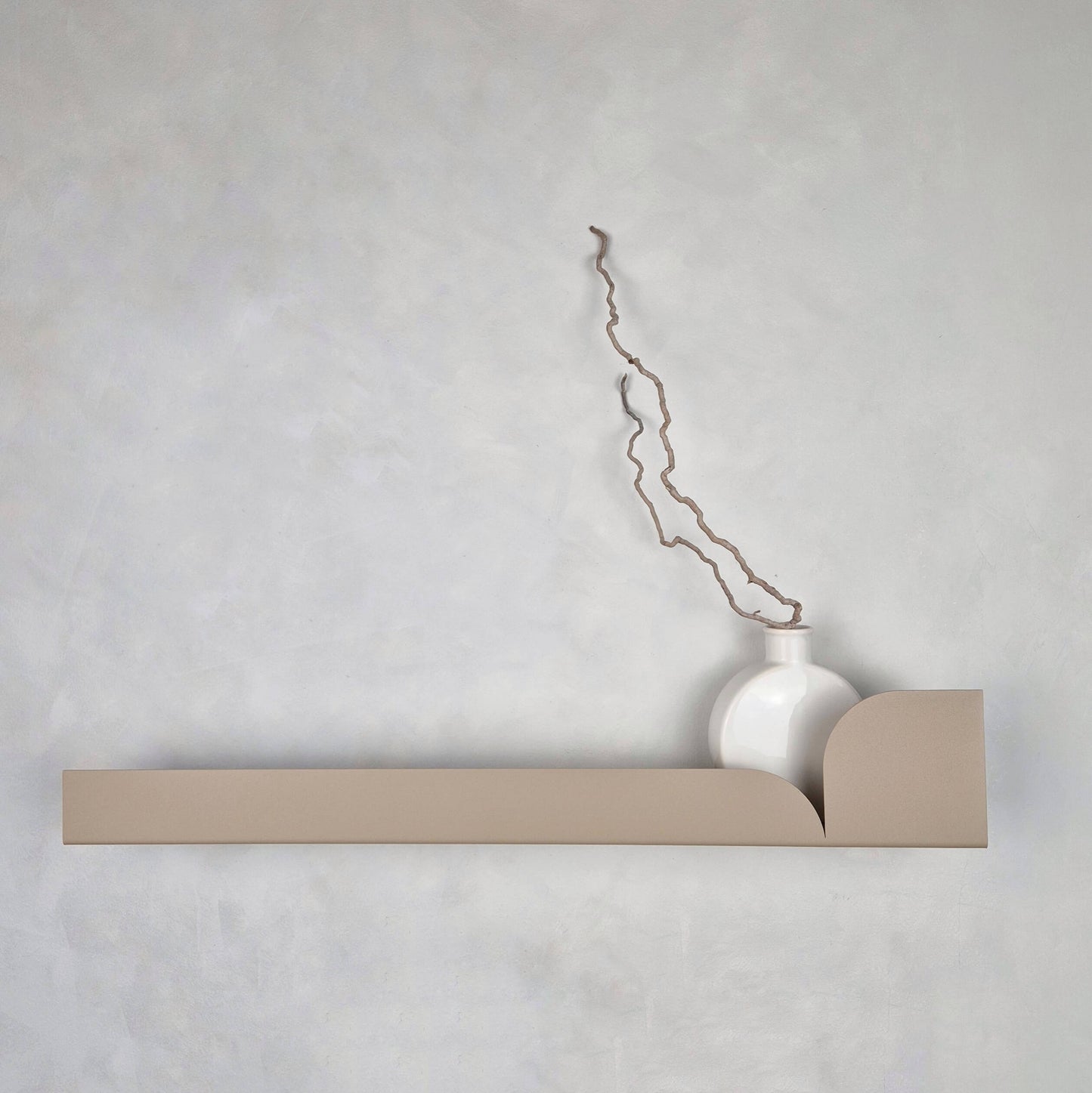 Estantería de pared metálica Torino grande – repisa flotante 60 cm