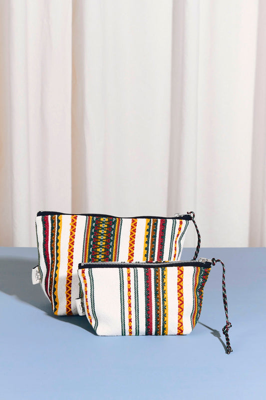 Neceser/estuche tejido manchego crudo