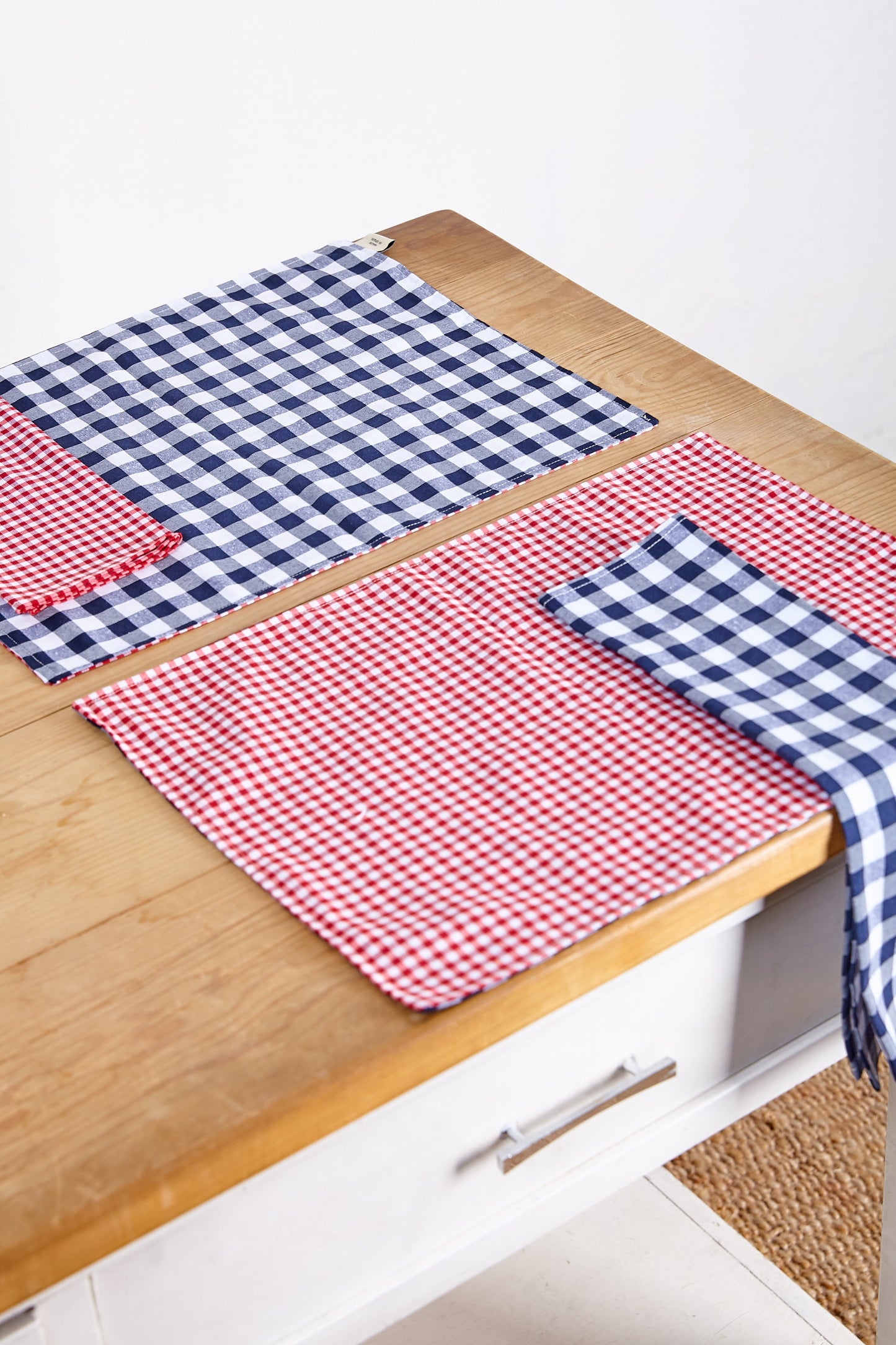 Servilleta vichy rojo (pack de 2)