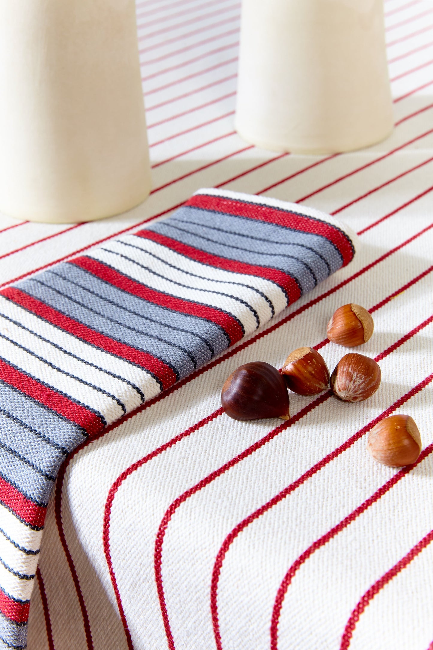 Mantel loneta granate