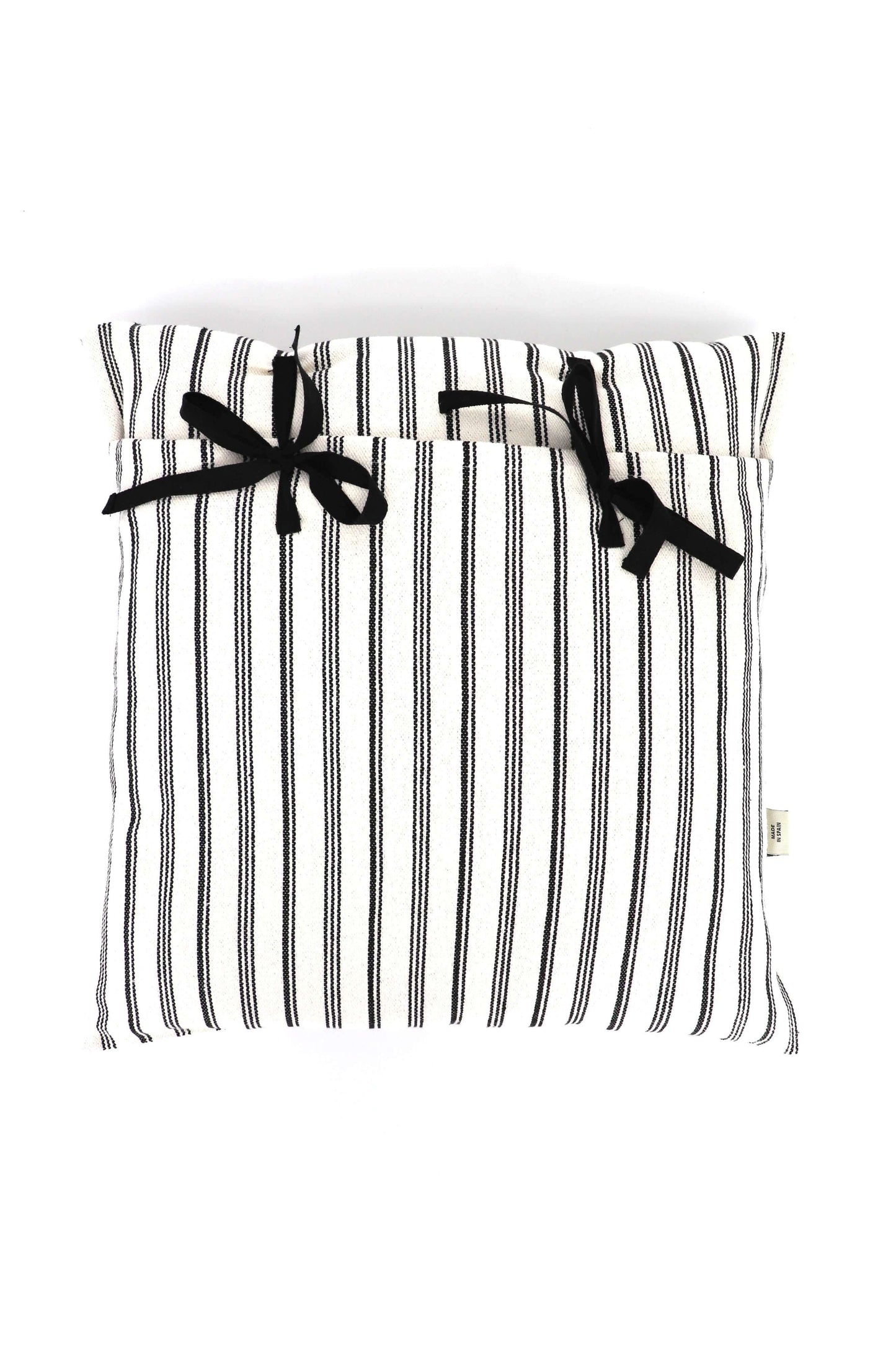 Funda cojín loneta blanco y negro 50cmx50cm