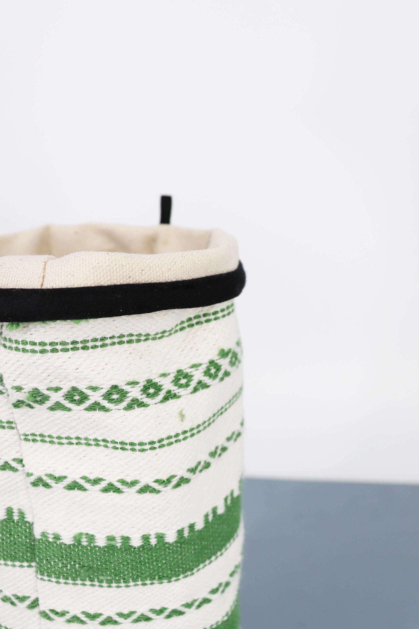 Funda Jarrón M Alpujarra verde y blanca