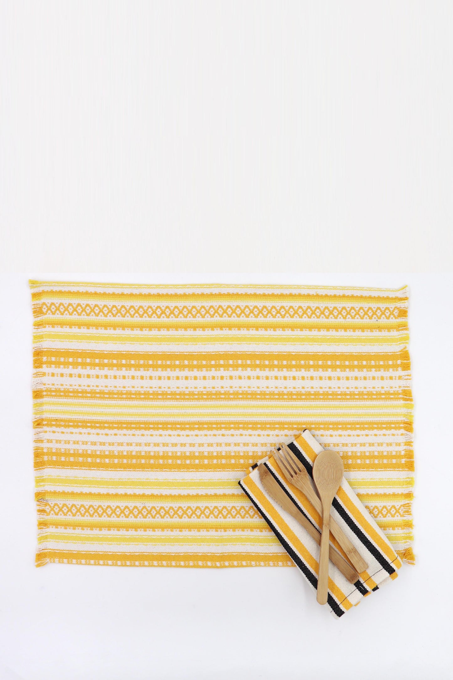 Mantel individual alpujarra amarillo (pack de 2)