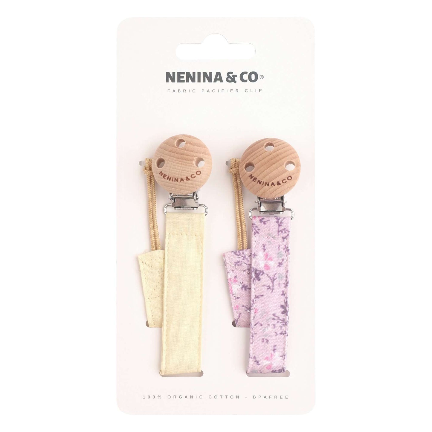 Kit de Biberón y Chupete Clásico con Chupeteros de Algodón para Bebé Recién Nacido | Nenina & Co