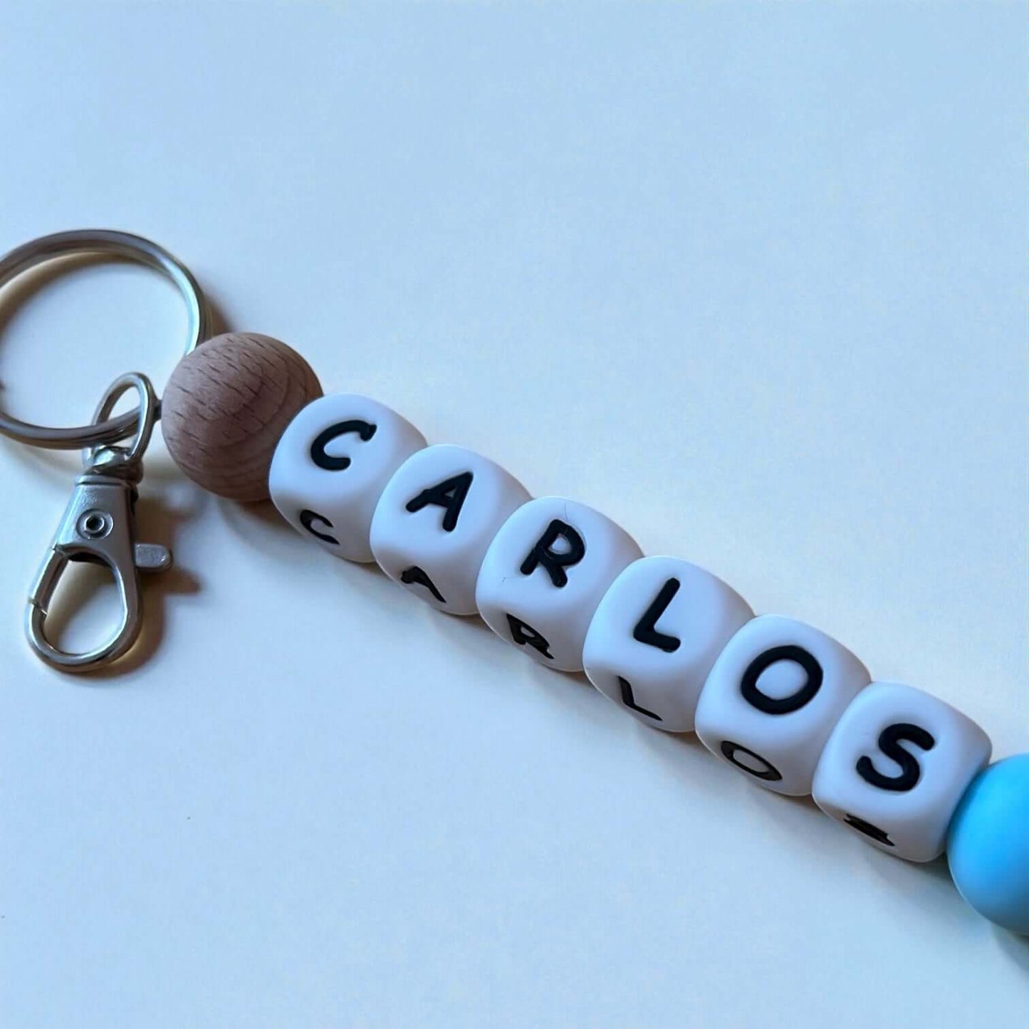 Llavero Celeste  personalizado Nenina & Co