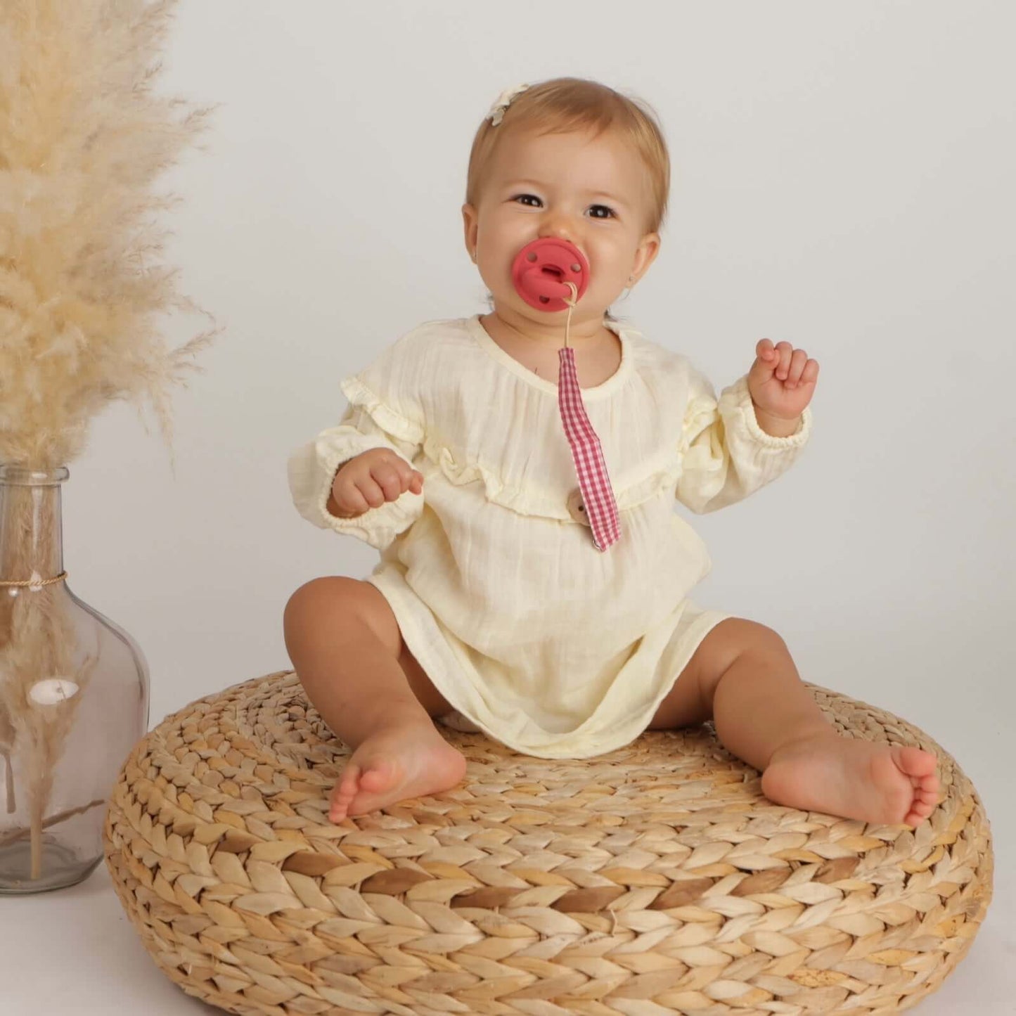 Chupetero Pack x 2 DIAMOND Rosa + Rosa Vichy vichy By Nenina & Co