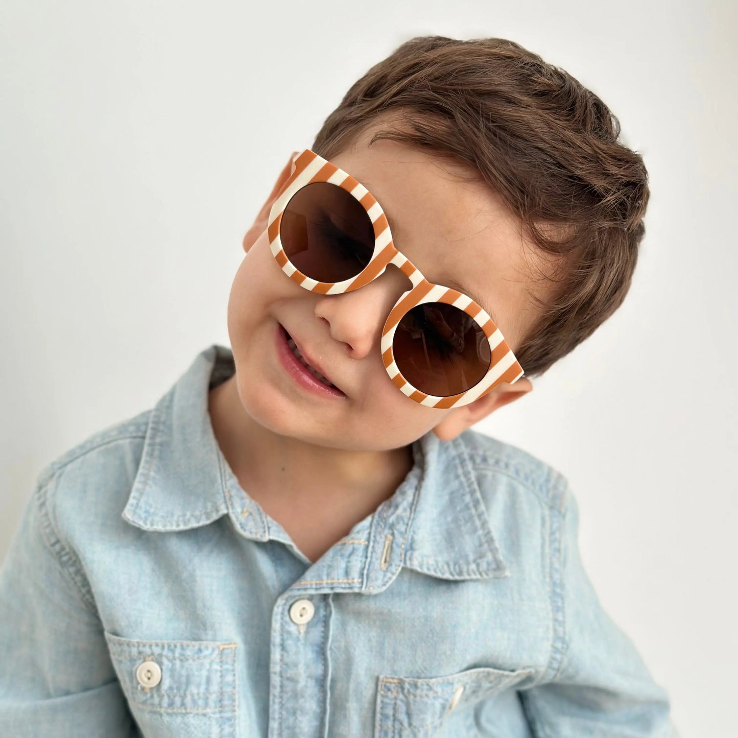 Gafas de sol infantil White Cat eyes Polarized Sostenibles Nenina & Co
