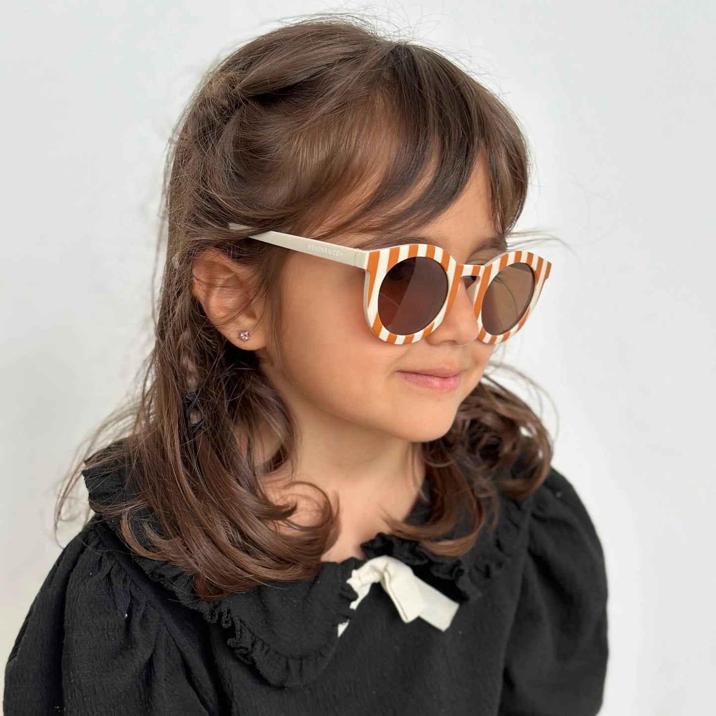 Gafas de sol infantil White Cat eyes Polarized Sostenibles Nenina & Co