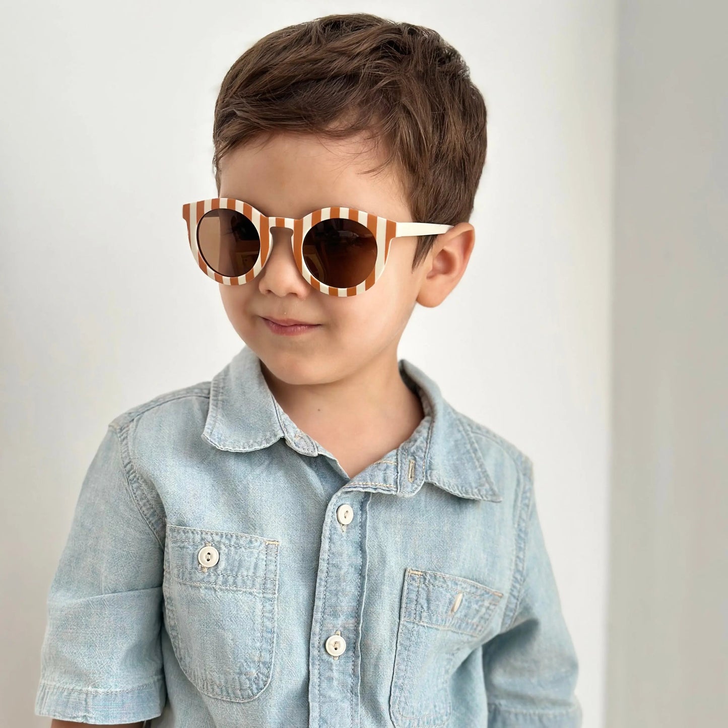 Gafas de sol infantil White Cat eyes Polarized Sostenibles Nenina & Co