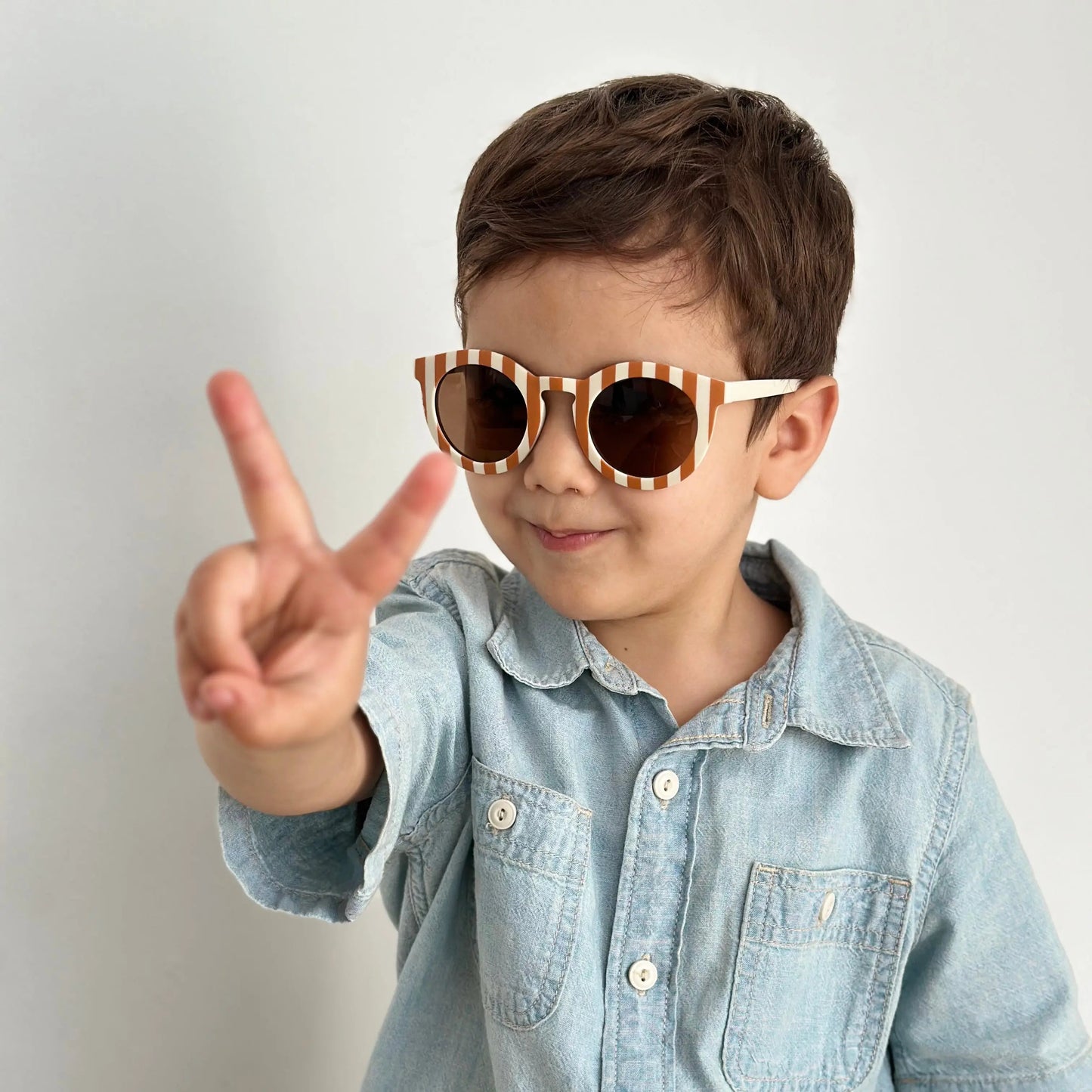 Gafas de sol infantil White Cat eyes Polarized Sostenibles Nenina & Co