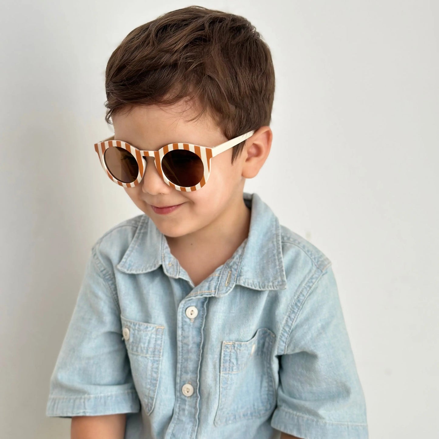 Gafas de sol infantil White Cat eyes Polarized Sostenibles Nenina & Co