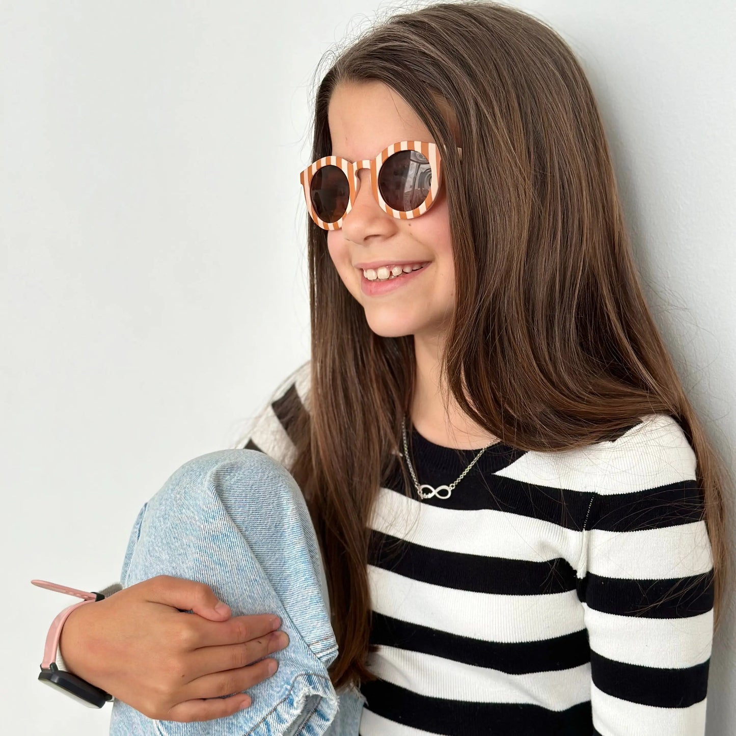 Gafas de sol infantil White Cat eyes Polarized Sostenibles Nenina & Co