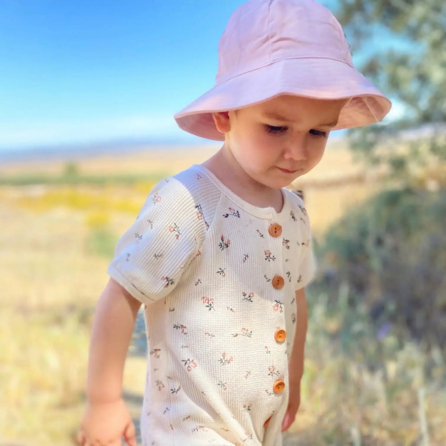 Gorro para el Sol Rosa Nenina & Co - Hecho de Algodón Orgánico | Protección Solar y Estilo