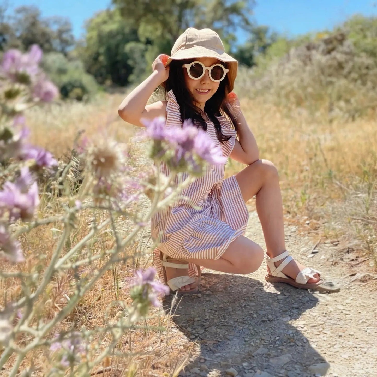 Gorro para el Sol Beige Nenina & Co - Hecho de Algodón Orgánico | Protección Solar y Estilo