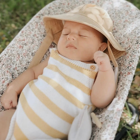 Gorro para el Sol Beige Nenina & Co - Hecho de Algodón Orgánico | Protección Solar y Estilo