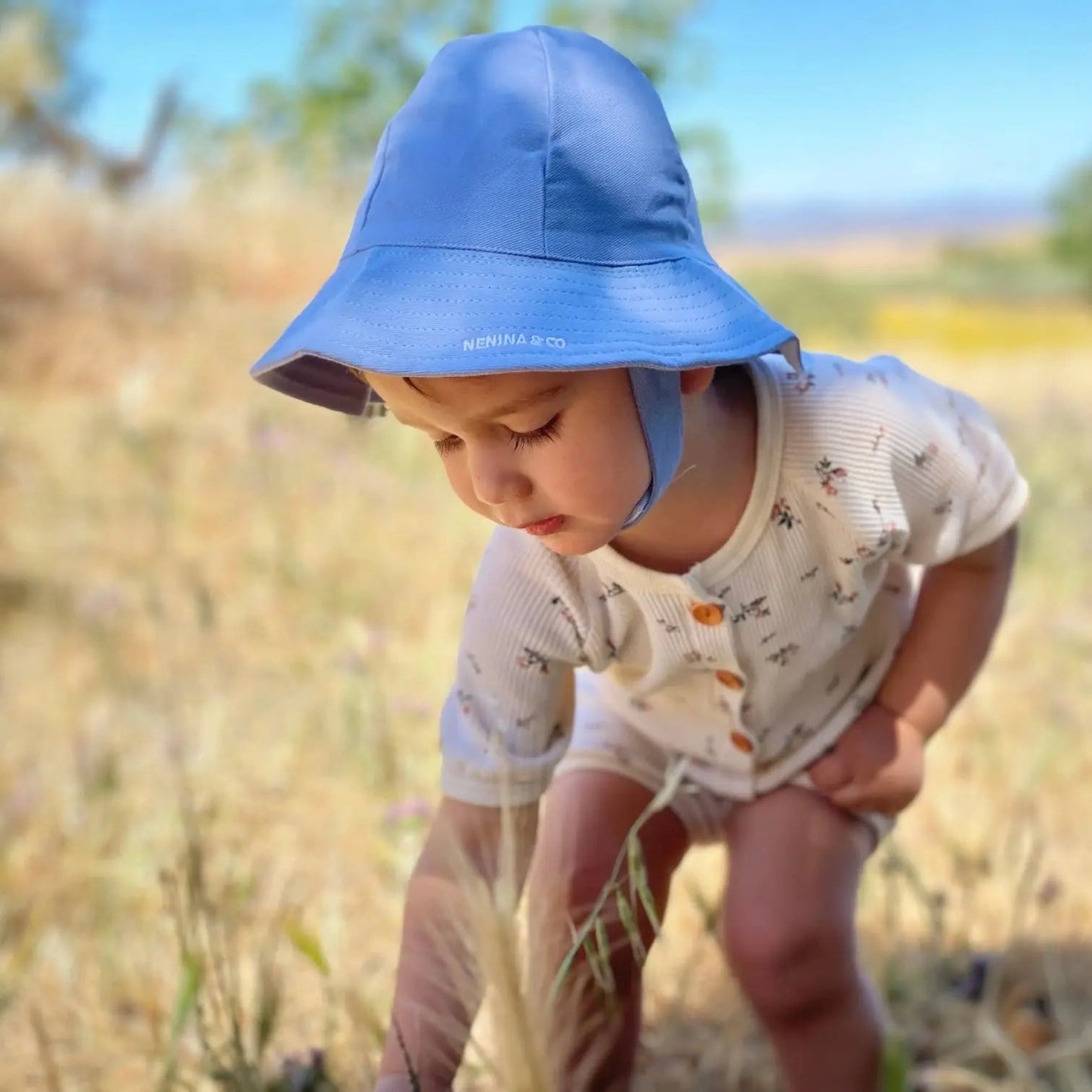 Gorro para el Sol Blue Nenina & Co - Hecho de Algodón Orgánico | Protección Solar y Estilo