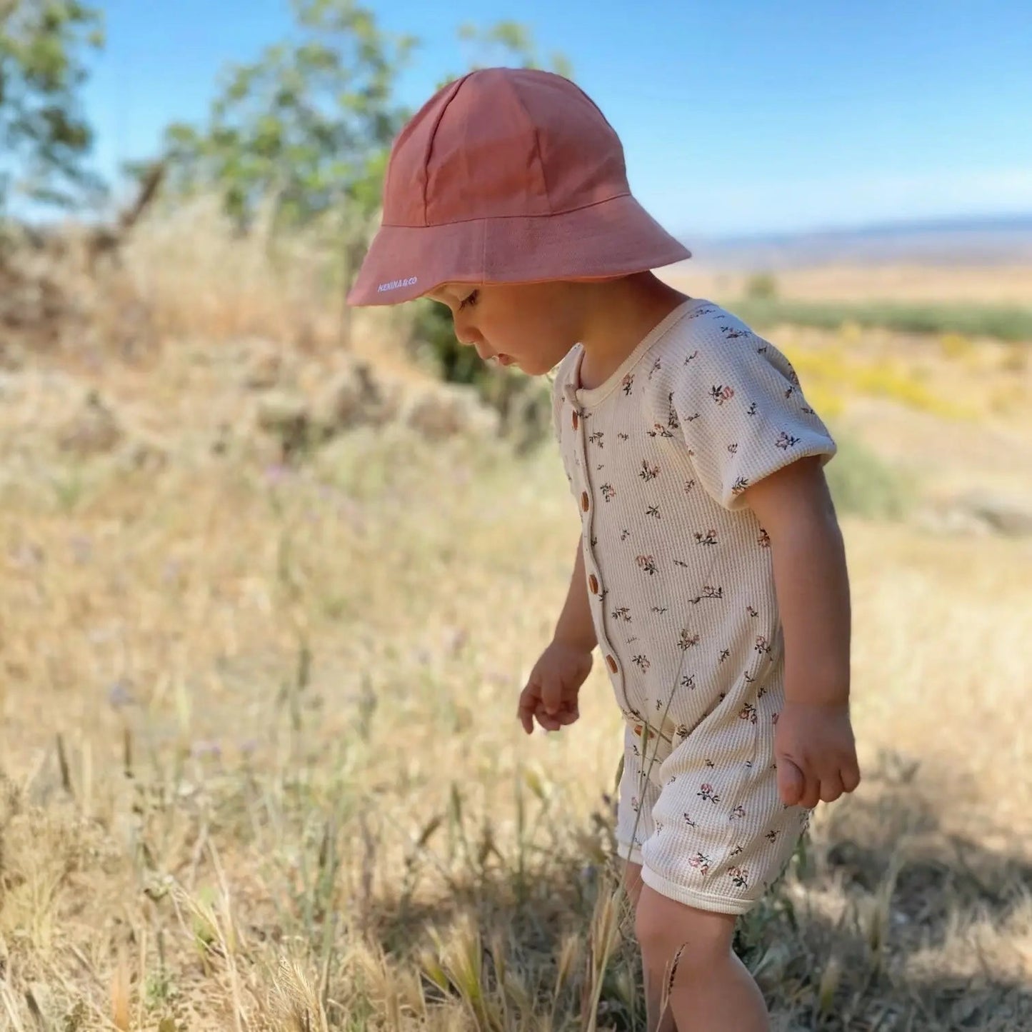 Gorro para el Sol Terracota Nenina & Co - Hecho de Algodón Orgánico | Protección Solar y Estilo