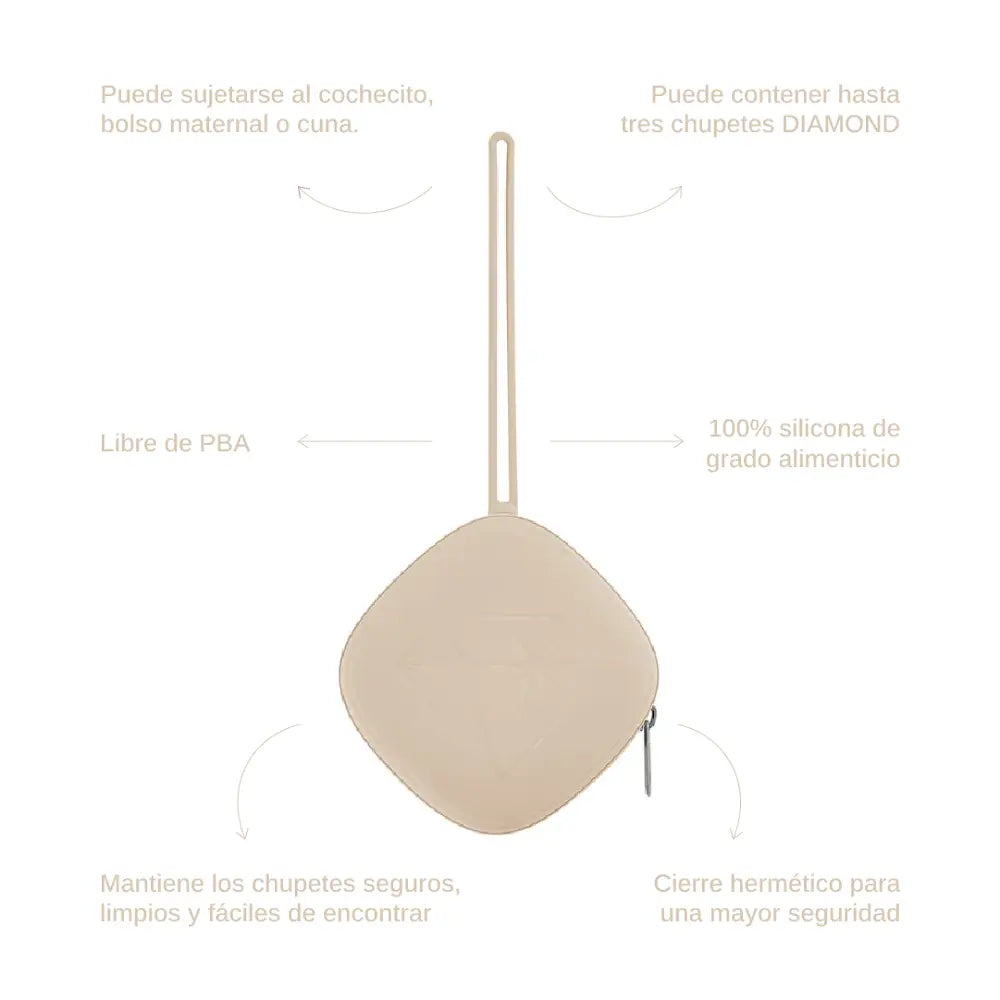 Guardachupete DIAMOND Dusty beige Nenina & Co