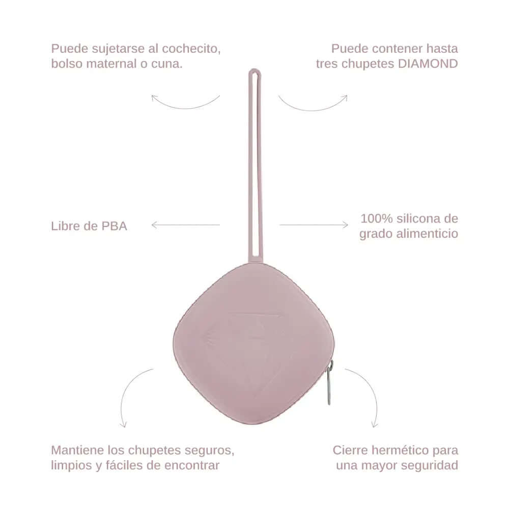 Guardachupete DIAMOND Dusty pink Nenina & Co