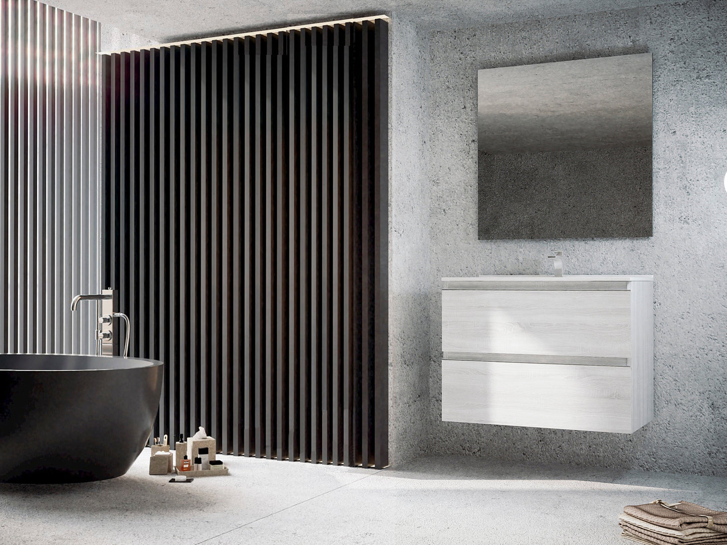 Mueble hibernian baño conjunto completo con espejo y lavabo