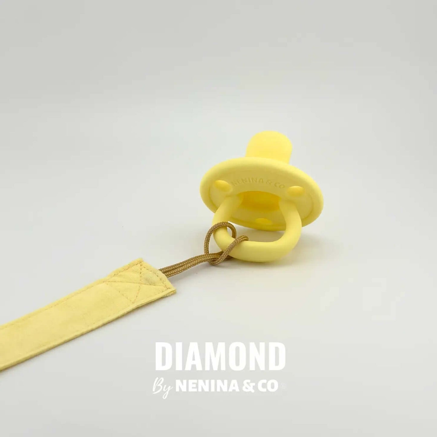 Chupetero Pack x 2 DIAMOND Amarillo + Vichy By Nenina & Co