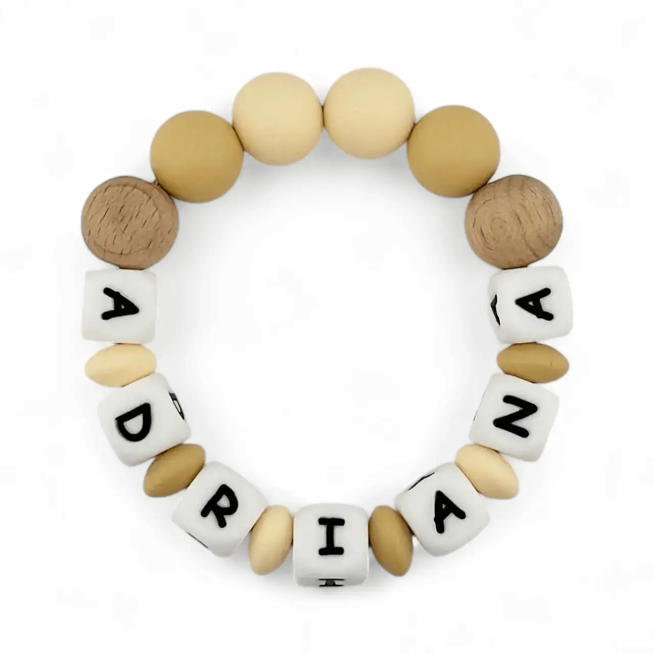 Mordedor  Personalizado con Nombre en Silicona Orgánica | Nenina & Co