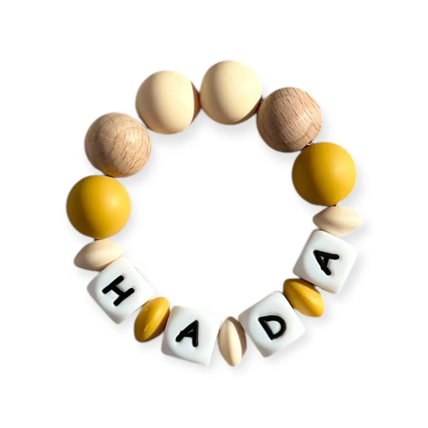 Mordedor  Personalizado con Nombre en Silicona Orgánica | Nenina & Co