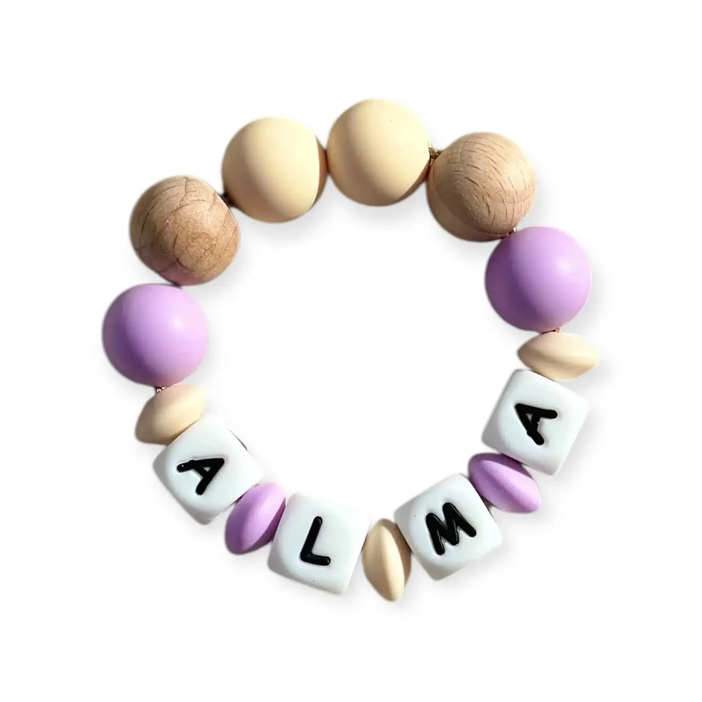 Mordedor  Personalizado con Nombre en Silicona Orgánica | Nenina & Co