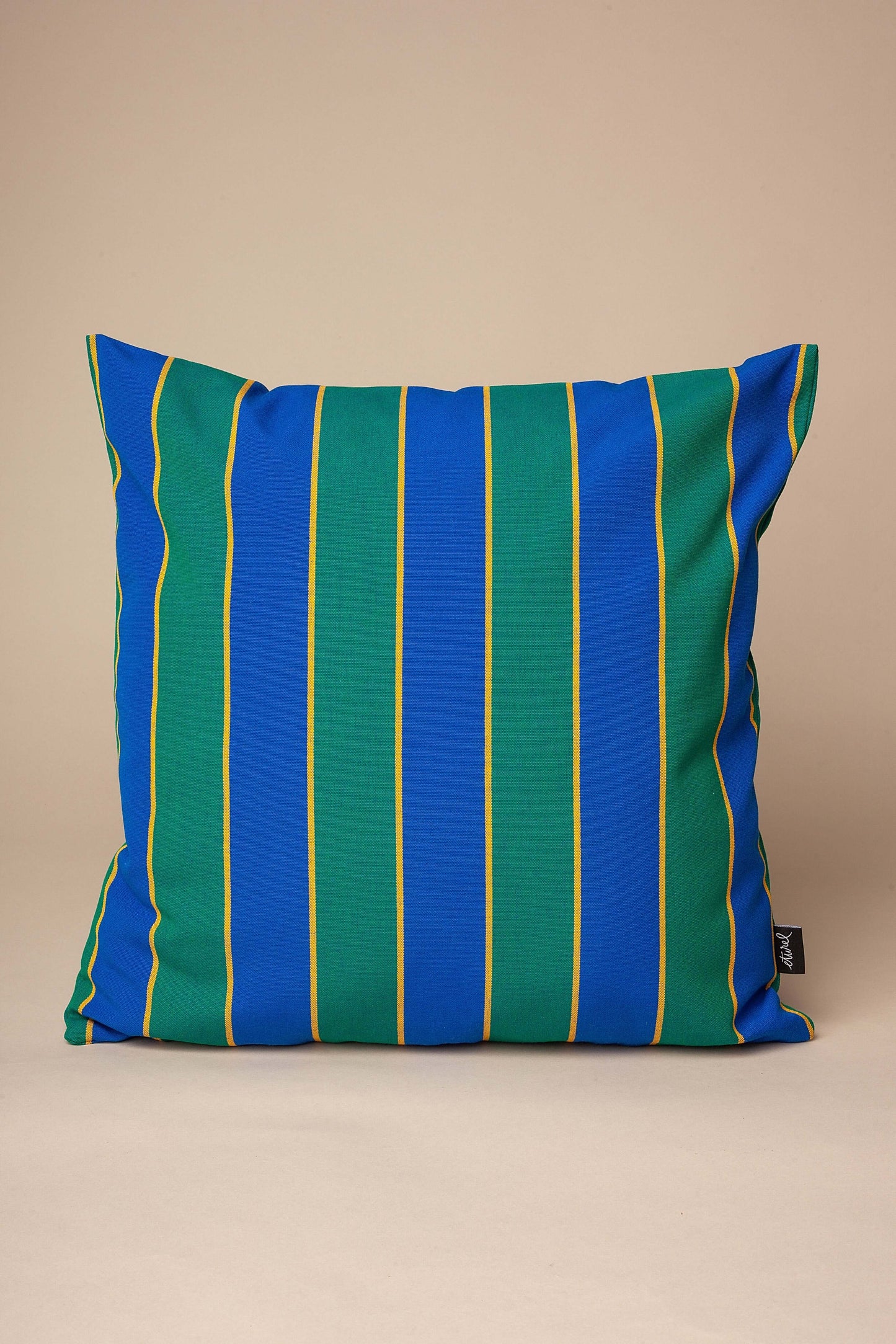 Funda cojín lona toldo rayas 50cmx50cm