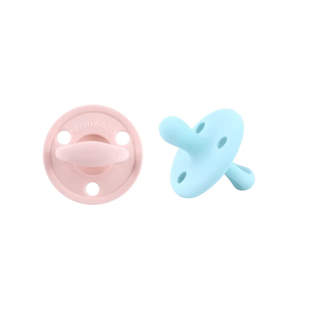 Kit 2 Chupetes Clásicos para Bebé Silicona Orgánica Nenina & Co