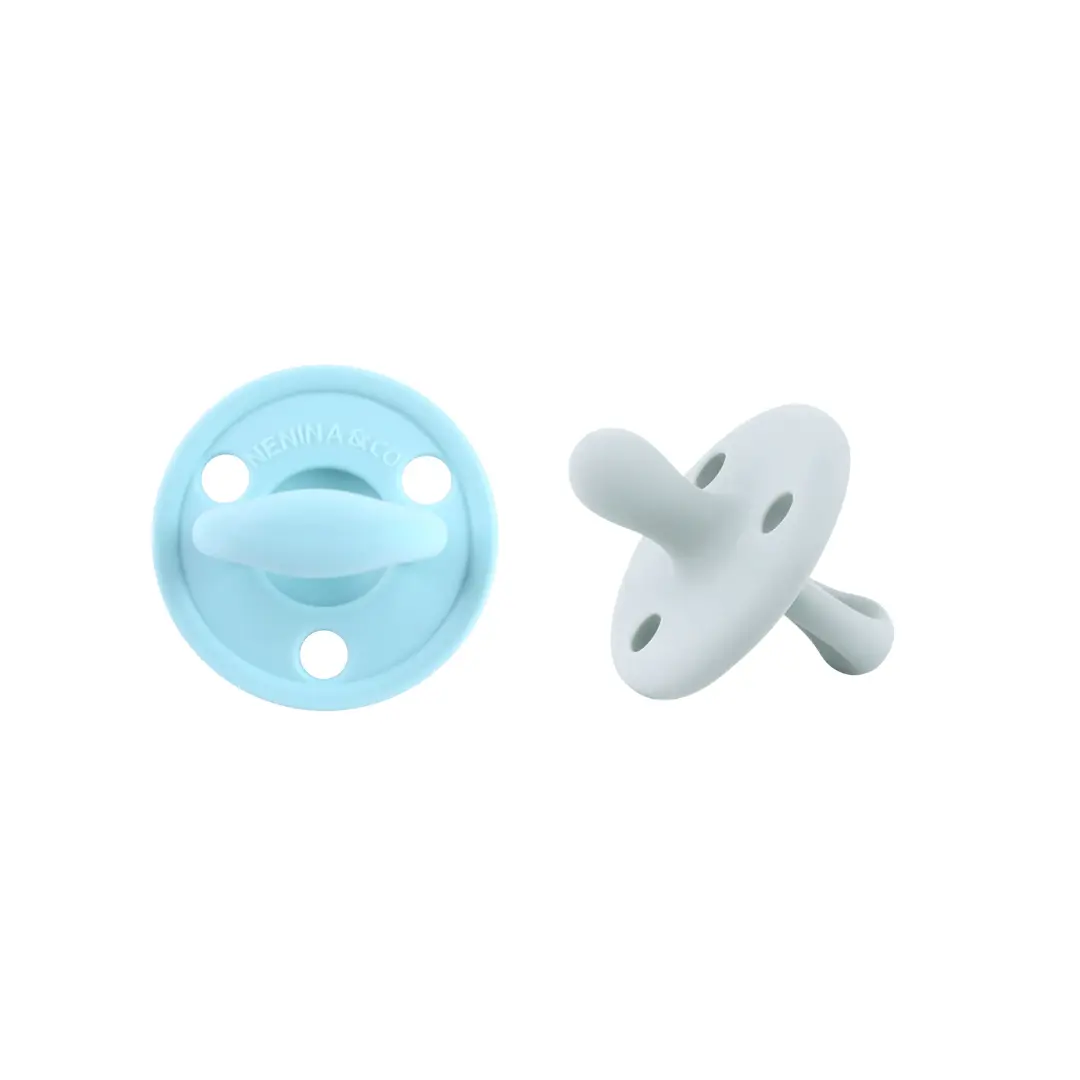 Kit 2 Chupetes Clásicos para Bebé Silicona Orgánica Nenina & Co