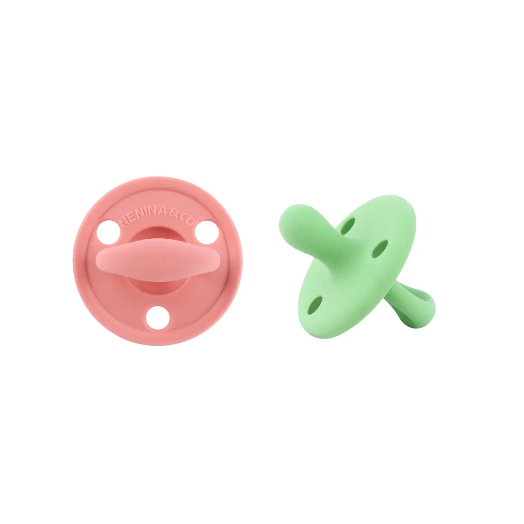 Kit 2 Chupetes Clásicos para Bebé Silicona Orgánica Nenina & Co